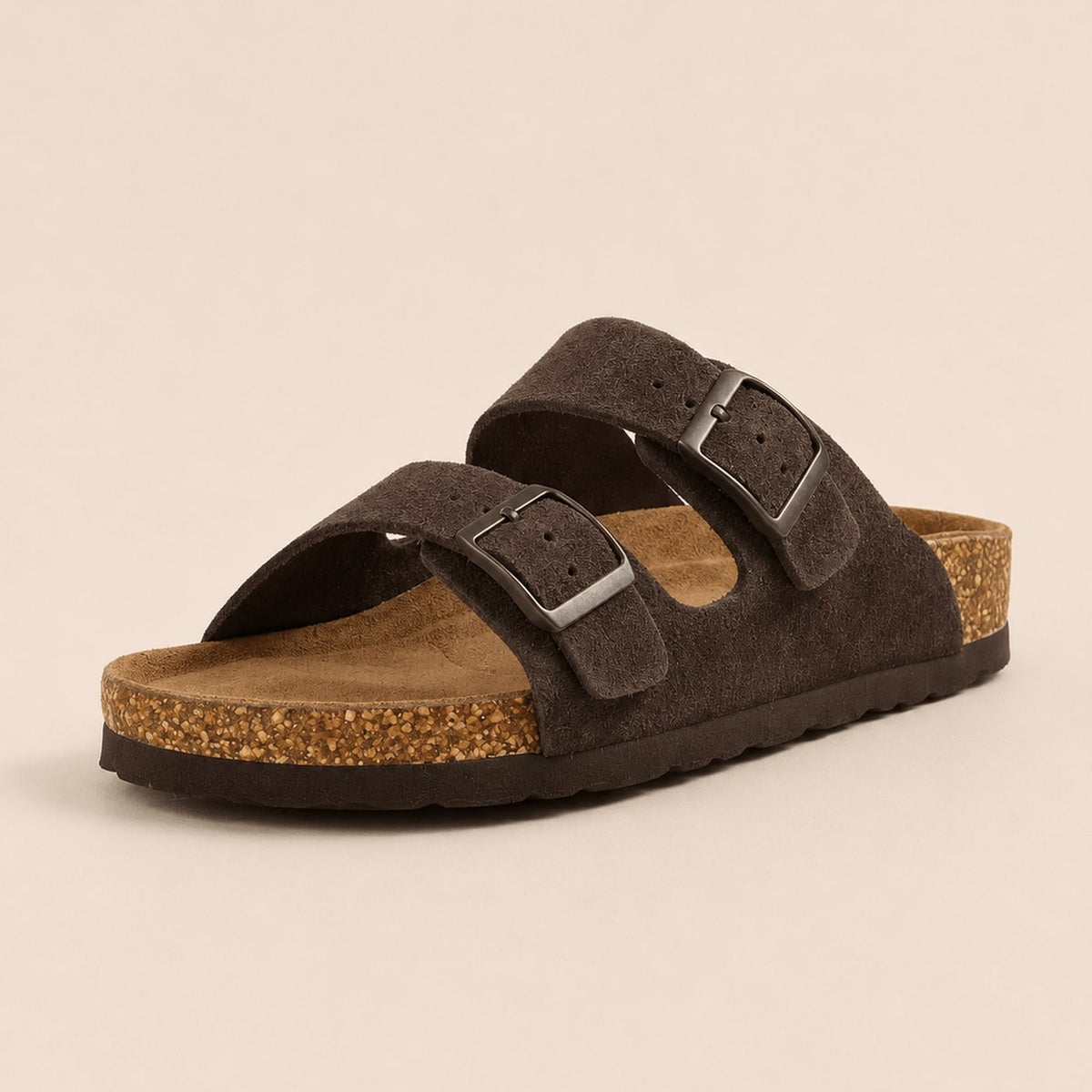 Premium Genuine Suede Sandals by Qomfort